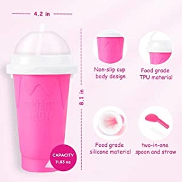 Slushy Magic Maker Cup Portable and Double Layer Ice Cream Maker Slushie Cup - Picture 5 of 8